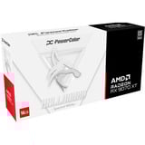PowerColor Radeon RX 9070 XT Hellhound Spectral White OC, Carte graphique Blanc