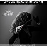Rowenta KARL LAGERFELD Curls Forever CF311L, Fer à friser Noir/Rouge