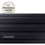 SAMSUNG Portable T7 Shield, 2 To, SSD Noir, MU-PE2T0S/EU, USB-C 3.2 Gen 2 (10 Gbit/s)