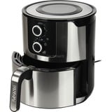 Unold 58655 friteuse Double 5 L 1400 W Friteuse d’air chaud Noir, Acier inoxydable, Friteuse à air chaud Acier inoxydable brossé/Noir, Friteuse d’air chaud, 5 L, 1 kg, 80 °C, 200 °C, 60 min