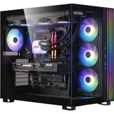 ALTERNATE Gaming-PC Window Edition • RTX 5080 • AMD Ryzen™ 7 9800X3D • 64 GB RAM, PC gaming Noir/transparent