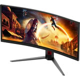 AOC CU34G4CA 34" Moniteur UltraWide gaming incurvé  Noir, 2x HDMI, 1x DisplayPort, USB, Audio, 180 Hz