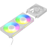 ARCTIC BioniX P12 A-RGB ventilateurs de boîtier Blanc, 3 pièces, 120 x 120 x 26 mm, PWM