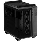 ASUS TUF GAMING GT502 Horizon TG ARGB Black Midi Tower Noir, boîtier pc Noir | 2x USB-A | 1x USB-C | RGB | Verre Trempé