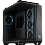 ASUS  boîtier midi tower Noir | 2x USB-A | 1x USB-C | RGB | Verre Trempé