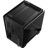 ASUS  boîtier midi tower Noir | 2x USB-A | 1x USB-C | RGB | Verre Trempé