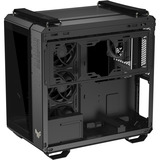 ASUS  boîtier midi tower Noir | 2x USB-A | 1x USB-C | RGB | Verre Trempé