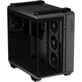 ASUS  boîtier midi tower Noir | 2x USB-A | 1x USB-C | RGB | Verre Trempé