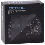 Alphacool Eiszapfen PRO raccord pour tube rigide 16mm G1/4 - Deep Black, Connecteur Noir
