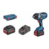 Bosch GDS 18V-1000 Professional 1750 tr/min Noir, Bleu, Visseuse à choc Bleu/Noir, Visseuse à percussion, Poignée de pistolet, 1/2", Noir, Bleu, 1750 tr/min, 1200 tr/min