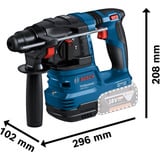 Bosch Set professionnel 18V Marteau perforateur GBH 18V-22 + Perceuse-visseuse GSR 18V-65 + Clé à chocs GDX 18V-285, Tournevis Bleu/Noir