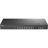 D-Link DMS-1250-12TP/E commutateur réseau Géré 2.5G Ethernet (100/1000/2500) Connexion Ethernet, supportant l'alimentation via ce port (PoE) Noir, Switch Noir, Géré, 2.5G Ethernet (100/1000/2500), Connexion Ethernet, supportant l'alimentation via ce port (PoE), Grille de montage