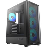 DeepCool CC550 4F boîtier midi tower Noir | 2x USB-A | 1x USB-C | RGB | Window