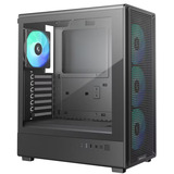 DeepCool CC550 4F boîtier midi tower Noir | 2x USB-A | 1x USB-C | RGB | Window