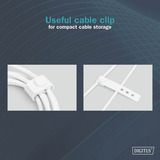 Digitus AK-600110-020-W, Câble Blanc