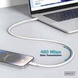 Digitus AK-600110-020-W, Câble Blanc