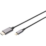 Digitus Câble adaptateur USB-C vers HDMI A, 4K @ 30HZ Noir