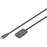 Digitus Câble d'extension actif USB 3.2 Gen 1, connecteur USB-C > prise USB-C Noir