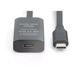 Digitus Câble d'extension actif USB 3.2 Gen 1, connecteur USB-C > prise USB-C Noir