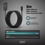 Digitus Câble d'extension actif USB 3.2 Gen 1, connecteur USB-C > prise USB-C Noir