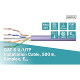 Digitus Câble d'installation Professional Cat.6 U/UTP simplex, Eca Violet