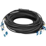 Digitus Câble de dérivation universel en fibre optique, duplex, connecteur LC/UPC, monomode OS2 Noir