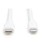 Digitus Câble en silicone USB 2.0 USB-C > Lightning, certifié MFI Blanc