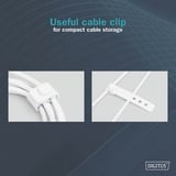 Digitus Câble en silicone USB 2.0 USB-C > Lightning, certifié MFI Blanc