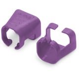 Digitus Clips de couleur pour câbles de raccordement - Violet, Finition Violâtre