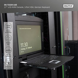 Digitus Console KVM LCD HD modulaire avec écran TFT 17" 1 port VGA, Switch KVM Noir