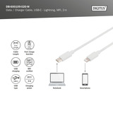 Digitus DB-600109-020-W, Câble Blanc