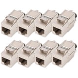 Digitus Module Keystone Cat. 8.1, blindé, 8 pièces, Module de Keystone Argent