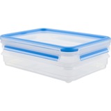 Emsa CLIP & CLOSE Rectangulaire Boîte 0,6 L Bleu, Transparent 2 pièce(s) Transparent/Bleu, Boîte, Rectangulaire, 0,6 L, Bleu, Transparent, Polypropylène (PP), Élastomère thermoplastique (TPE), Allemagne