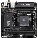 GIGABYTE A520I AC carte mère AMD A520 Emplacement AM4 mini ITX, Socket AM4 carte mère AMD, Emplacement AM4, AMD Ryzen™ 3 de 3e génération, AMD Ryzen 5 de 3e génération, AMD Ryzen™ 7 de 3e..., Emplacement AM4, DDR4-SDRAM, 64 Go