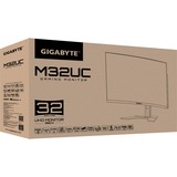 GIGABYTE M32UC 32" 4K Ultra HD incurvé Gaming Moniteur Noir, 2x HDMI, 1x DisplayPort, 3x USB-A 3.2 (5 Gbit/s), 1x USB-C, 144 Hz