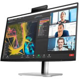 HP Pro 524pm Moniteur de conférence 23.8" Noir/argent, 1x DisplayPort, 1x HDMI, 2x USB-C, 3x USB-A, 1x RJ-45, 8 pouces - 524pm, 60,5 cm (23.8"), 1920 x 1080 pixels, Full HD, LCD, 5 ms, Noir