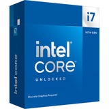 Intel® Core i7-14700KF, 3,4 GHz (5,6 GHz Turbo Boost) socket 1700 processeur "Raptor Lake-S", Unlocked, processeur en boîte
