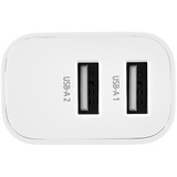 Intenso Adaptateur secteur W24AA chargeur Blanc, 2x USB-A