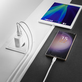 Intenso Adaptateur secteur W24AA chargeur Blanc, 2x USB-A
