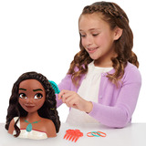 Just Play Disney Princess - Tête de coiffure Vaiana, Maquillage et tête à coiffer 