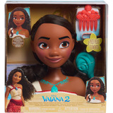 Just Play Disney Princess - Tête de coiffure Vaiana, Maquillage et tête à coiffer 