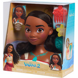 Just Play Disney Princess - Tête de coiffure Vaiana, Maquillage et tête à coiffer 