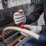 KNIPEX Couteau à dénuder 16 50 145 SB, Abisolier et outil de démontage Rouge/Bleu