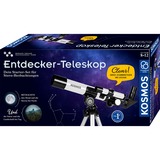 KOSMOS 43678767 coffret de sciences pour enfant, Boîte d’expérience Télescope, Astronomie, 8 an(s), Noir, Blanc
