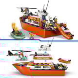 LEGO Bateau de sauvetage côtier de la garde côtière avec hélicoptère, Jouets de construction 