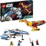 LEGO Star Wars - L’E-wing de la Nouvelle République contre le chasseur de Shin Hati, Jouets de construction 75364