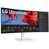 LG UltraWide 38BR85QC 37.5" Moniteur incurvé  Blanc, 144Hz, HDMI, DisplayPort, USB-C, LAN, Audio