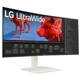 LG UltraWide 38BR85QC 37.5" Moniteur incurvé  Blanc, 144Hz, HDMI, DisplayPort, USB-C, LAN, Audio