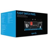 Logitech G Saitek Pro Flight Switch Panel, Tableau de bord Noir, PC