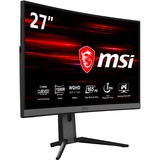 MSI Optix MAG272CQR 68,6 cm (27") 2560 x 1440 pixels Quad HD LCD Noir, Moniteur gaming Noir, 68,6 cm (27"), 2560 x 1440 pixels, Quad HD, LCD, 1 ms, Noir